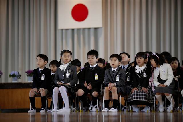 Crianças da pré-escola Japão