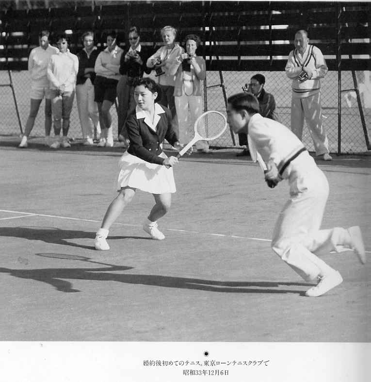 Partida de tênis Michiko e Akihito